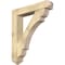 Ekena Millwork Olympic Arts and Crafts Rough Sawn Bracket w/ Offset Brace, Douglas Fir, 8"W x 42"D x 48"H BKT0806X42X48OLY03RDF - alternate 1